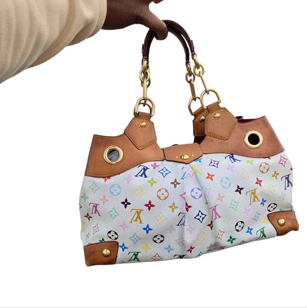 Authentic Louis Vuitton Multicolor white Ursula. - Picture 3 of 17